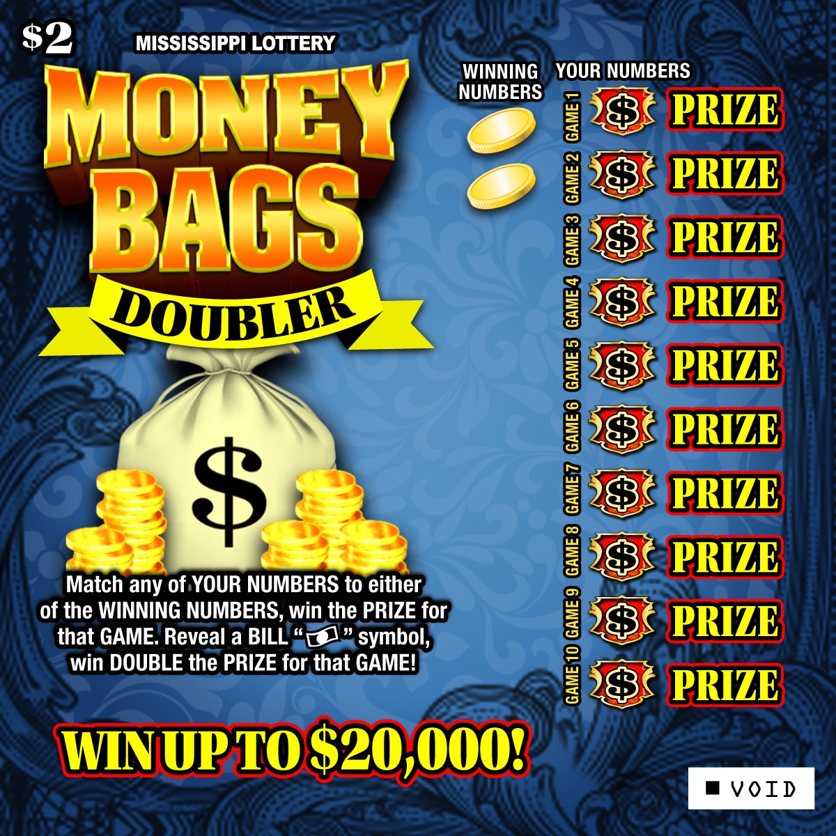Scratch-Off Games Artwork - Mississippi Lottery